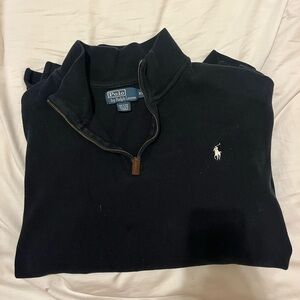 Polo by Ralph Lauren Black Quarter Zip Pullover – Size XXL
